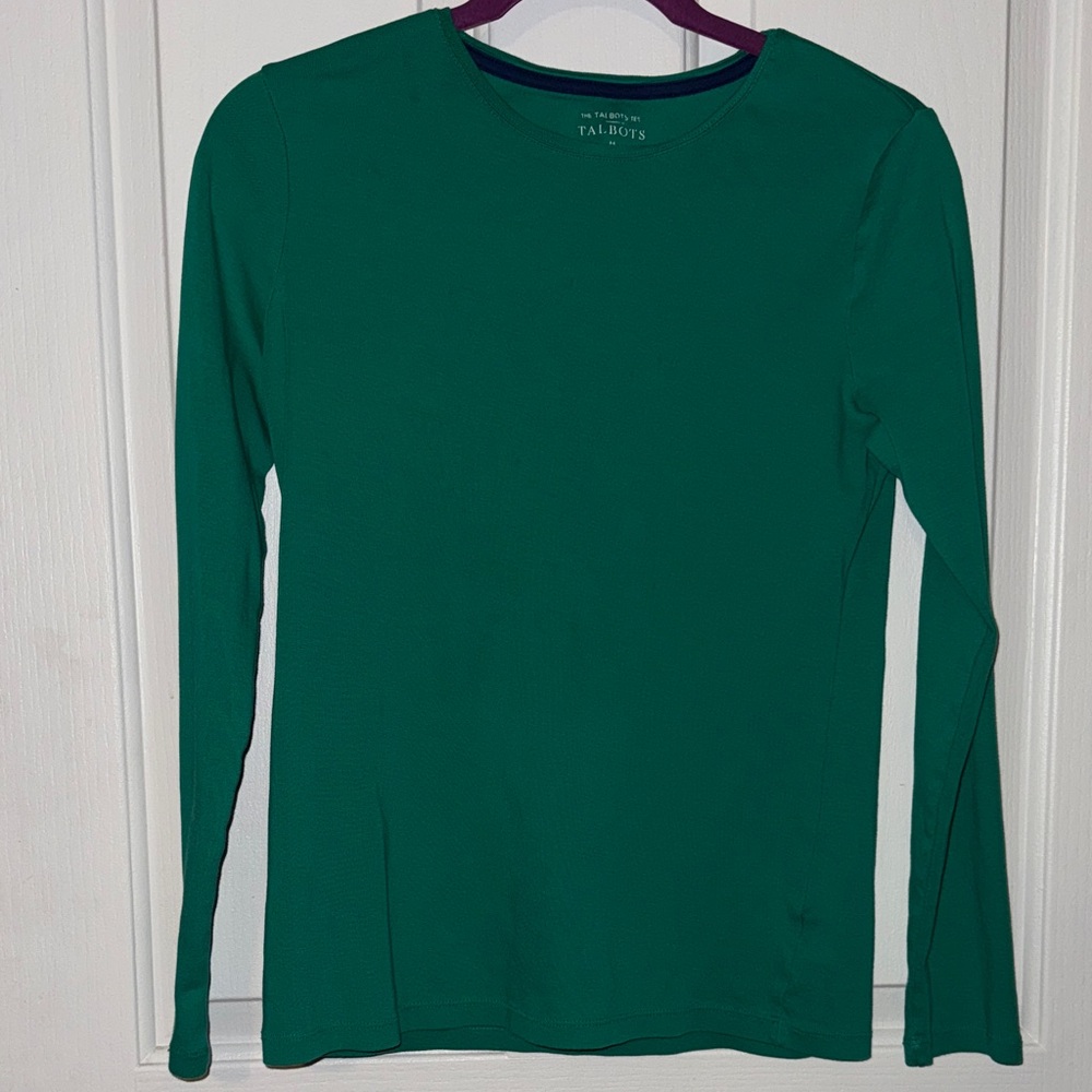 💰Talbots Emerald Long Sleeve Top